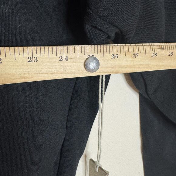 Fear Of God Essentials Hoodie Mens Small Black Fleece Pullover Sweatshirt Logo - Picture 9 of 15